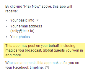 Facebook Permissions